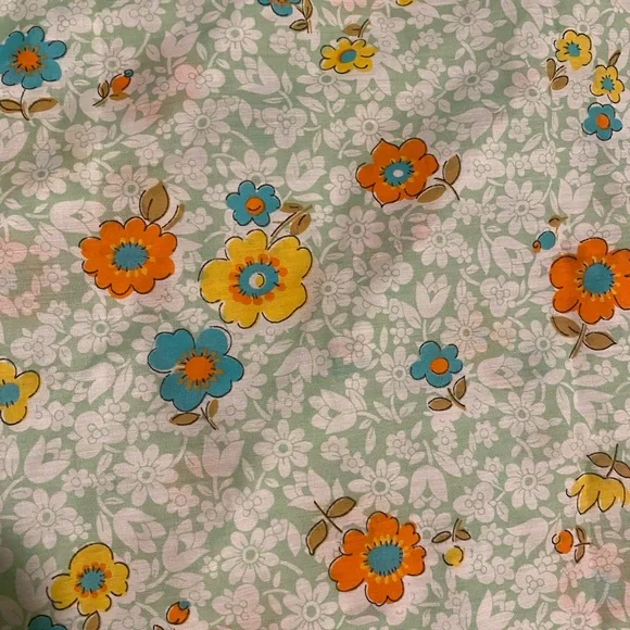 Vintage 1960s Sheer Floral Print Sleepwear Set - Picture 5 of 5